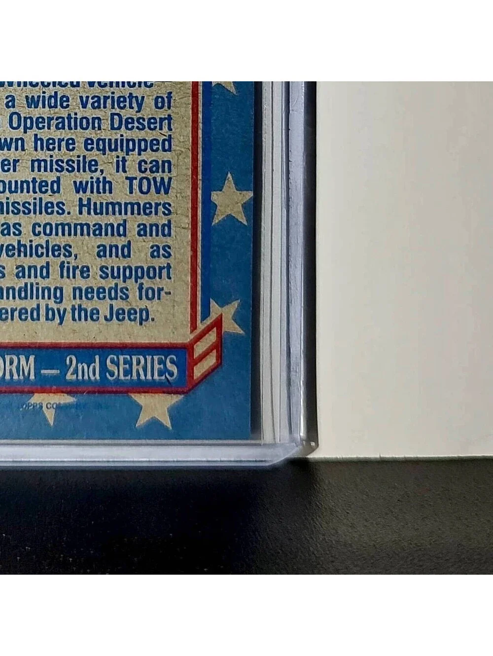 HMMWV – The Hummer 1991 Topps Desert Storm #99 Card